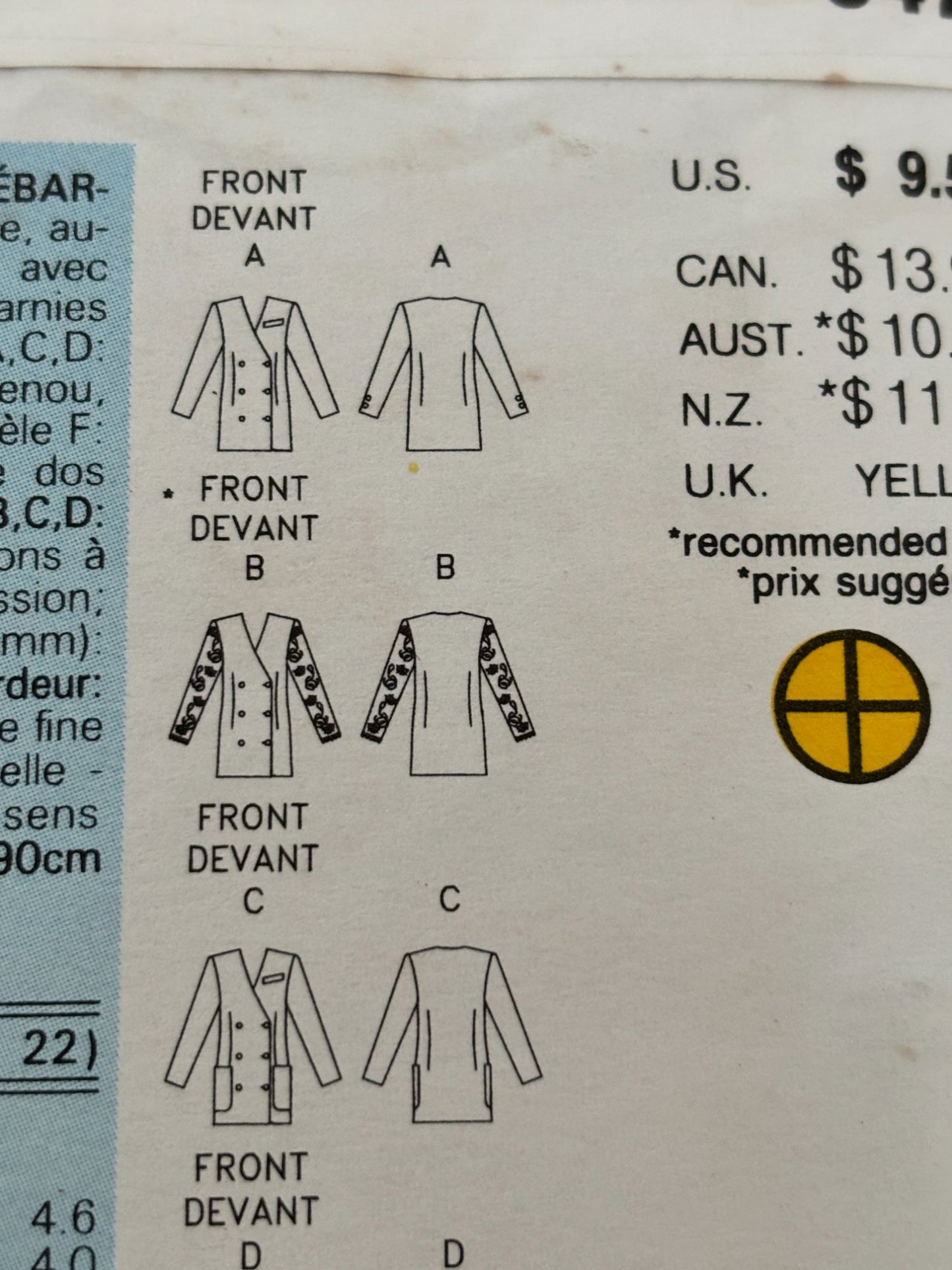 Butterick Sewing Pattern 6472 Quiet Luxury Dress Suit Blazer Easy 90s 6-10 Uncut