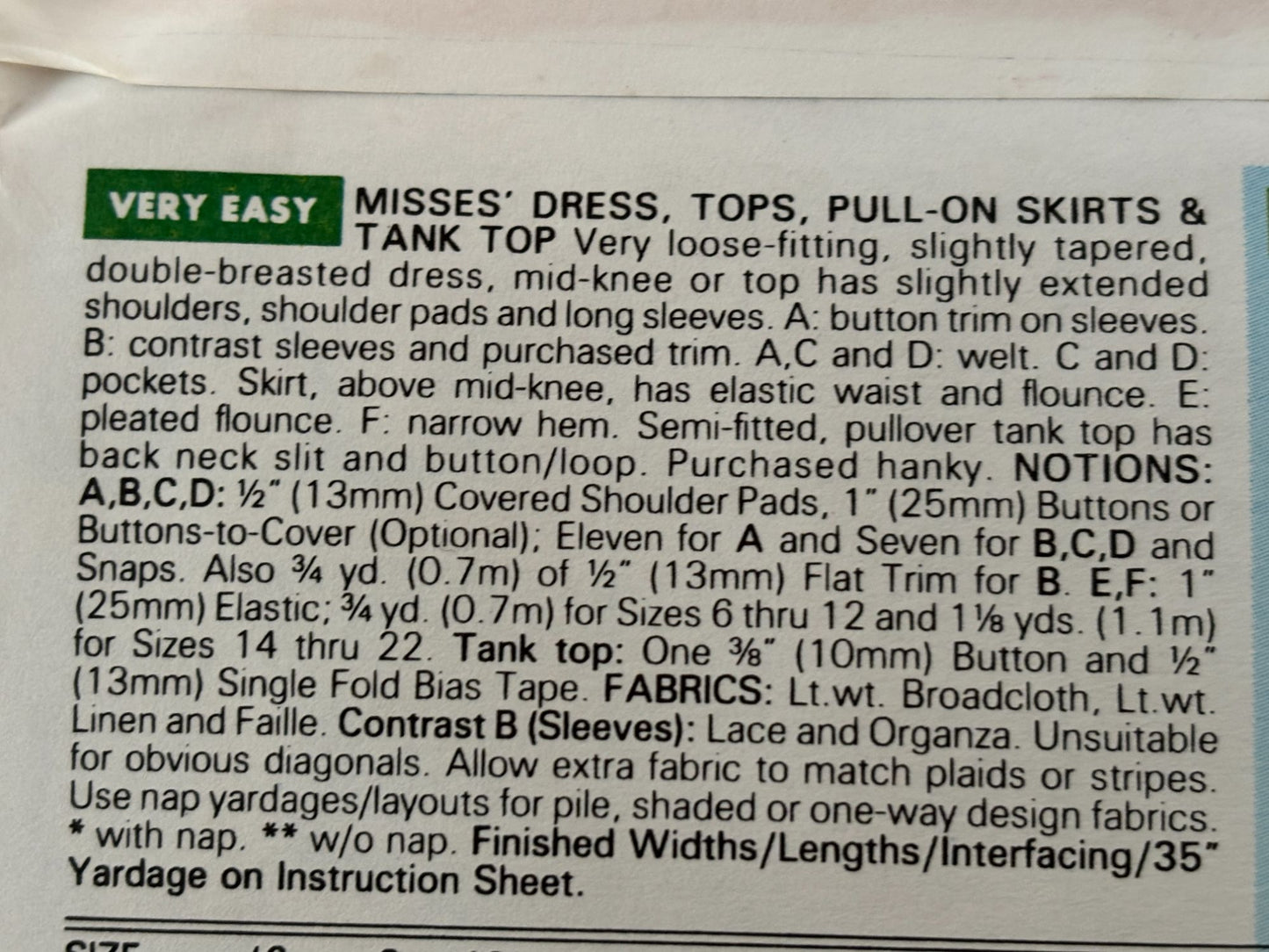 Butterick Sewing Pattern 6472 Quiet Luxury Dress Suit Blazer Easy 90s 6-10 Uncut