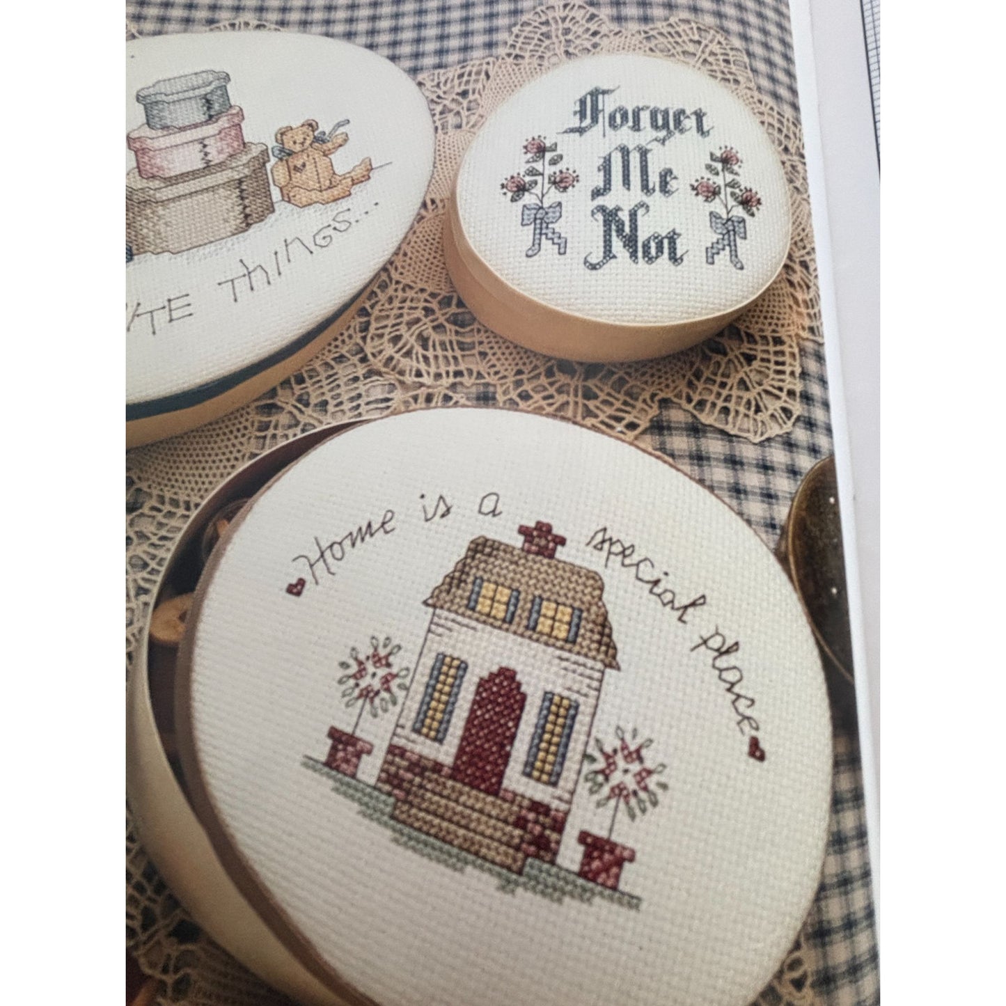 For The Love Of Cross Stitch Magazine January 1990 Christmas Afghan Teddy Bears