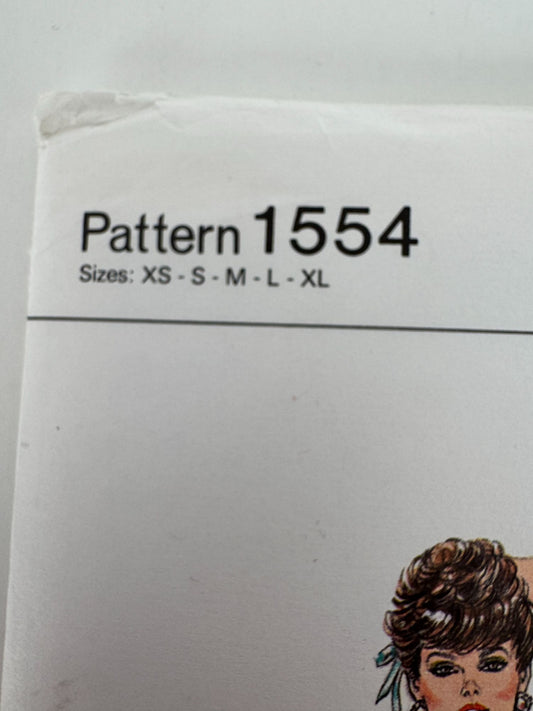 Kwik Sew Sewing Pattern 1554 Full Slip Lace Trim Spaghetti Straps XS-XL Vintage