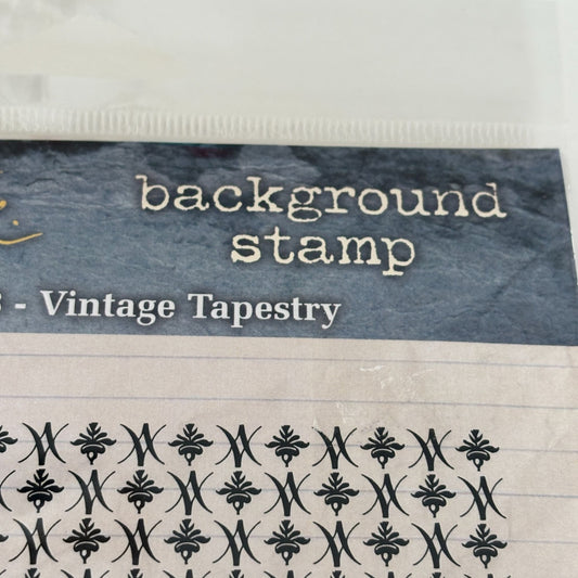 Stampers Anonymous Studio 490 Rubber Stamp Vintage Tapestry Background Texture Cardmaking