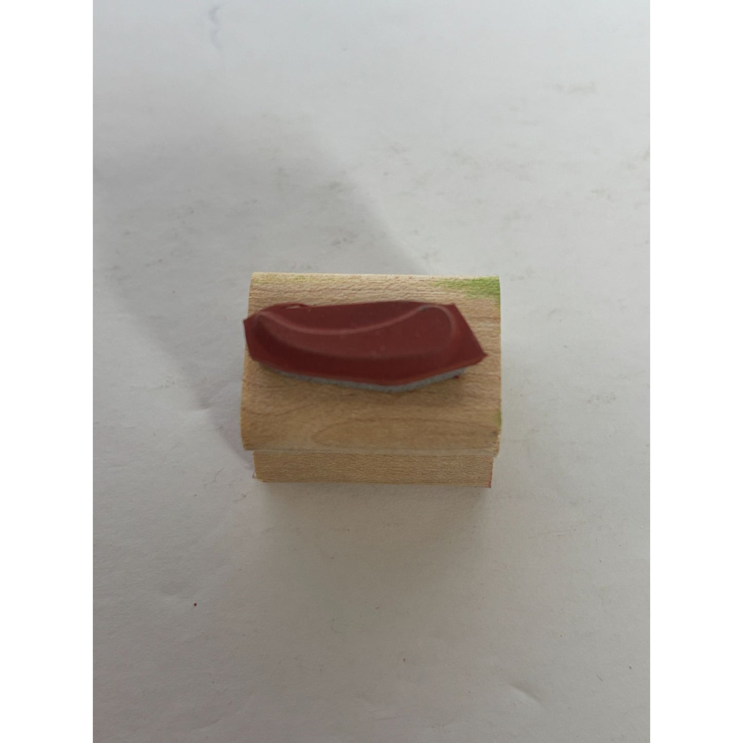 Stampin Up Rubber Stamp Flower Part Maker Leaf Petal Curved Line Horn Shape