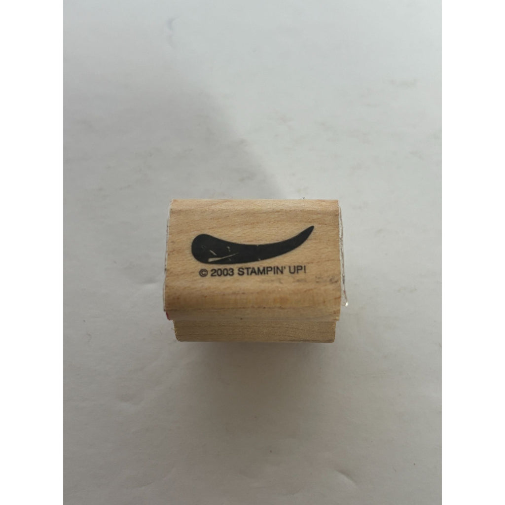 Stampin Up Rubber Stamp Flower Part Maker Leaf Petal Curved Line Horn Shape