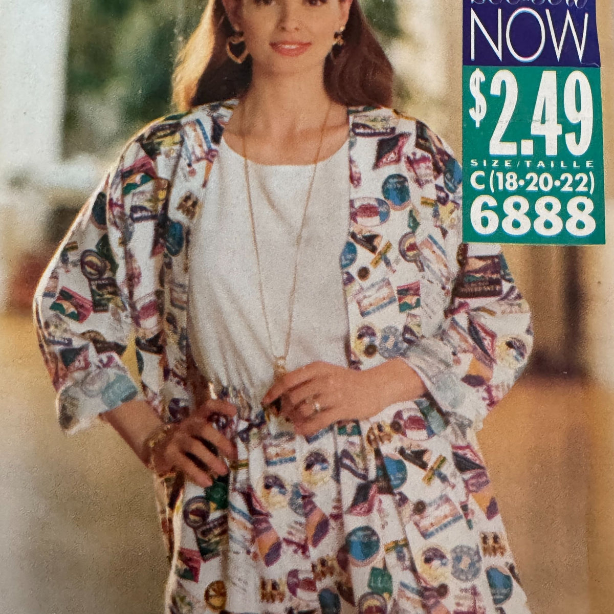 Butterick Sewing Pattern 6888 Summer Shirt Shorts Top Easy Casual 18-22 Uncut Vintage 1990s
