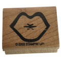 Stampin Up Wood Mounted Rubber Stamp Lips Kiss Love Valentines Day Card Making