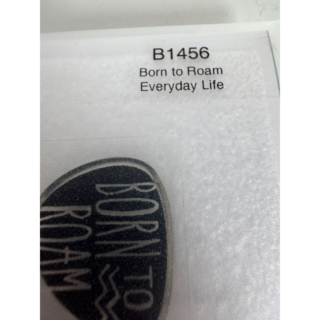 CTMH My Acrylix Acrylic Stamp Set Born to Roam Hipster Style Mustache B1456