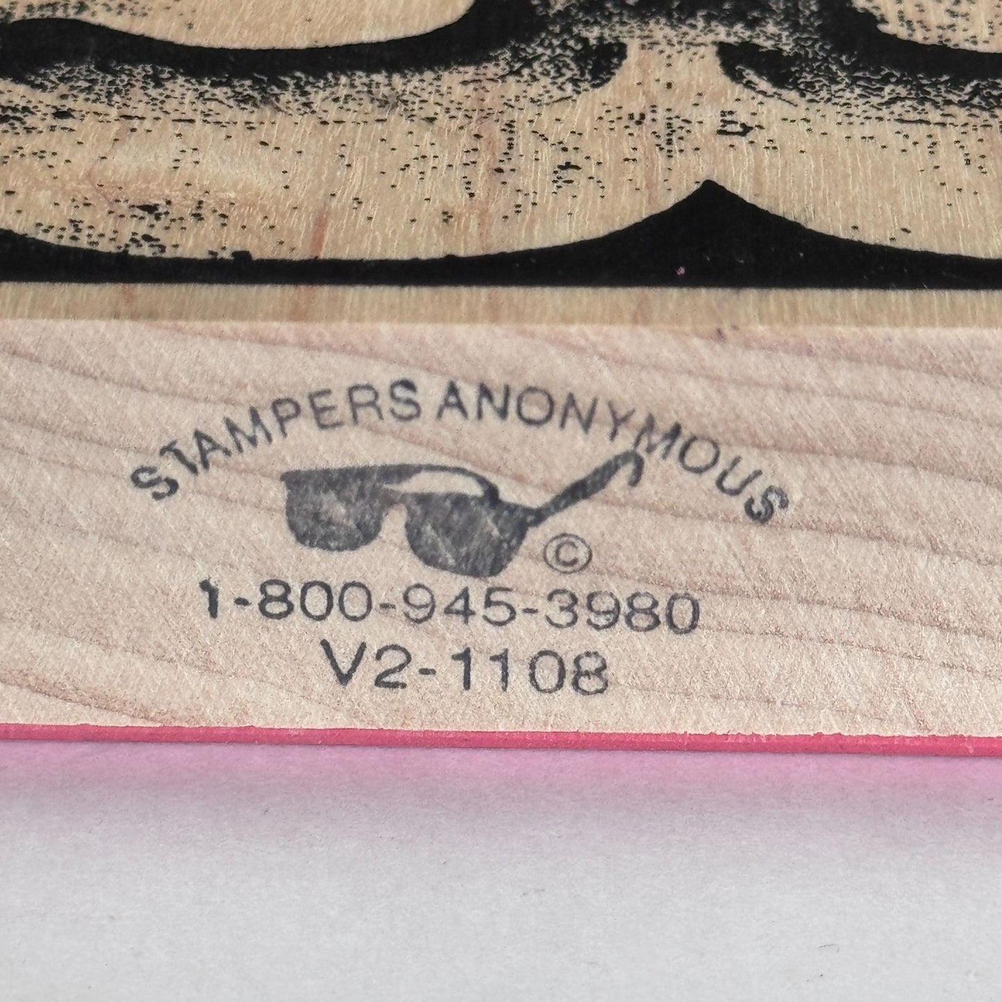 Stampers Anonymous Rubber Stamp Tim Holtz Number Collage Grunge Mixed Media Typography Background Scrapbooking