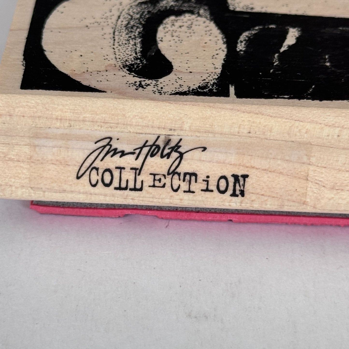 Stampers Anonymous Rubber Stamp Tim Holtz Number Collage Grunge Mixed Media Typography Background Scrapbooking