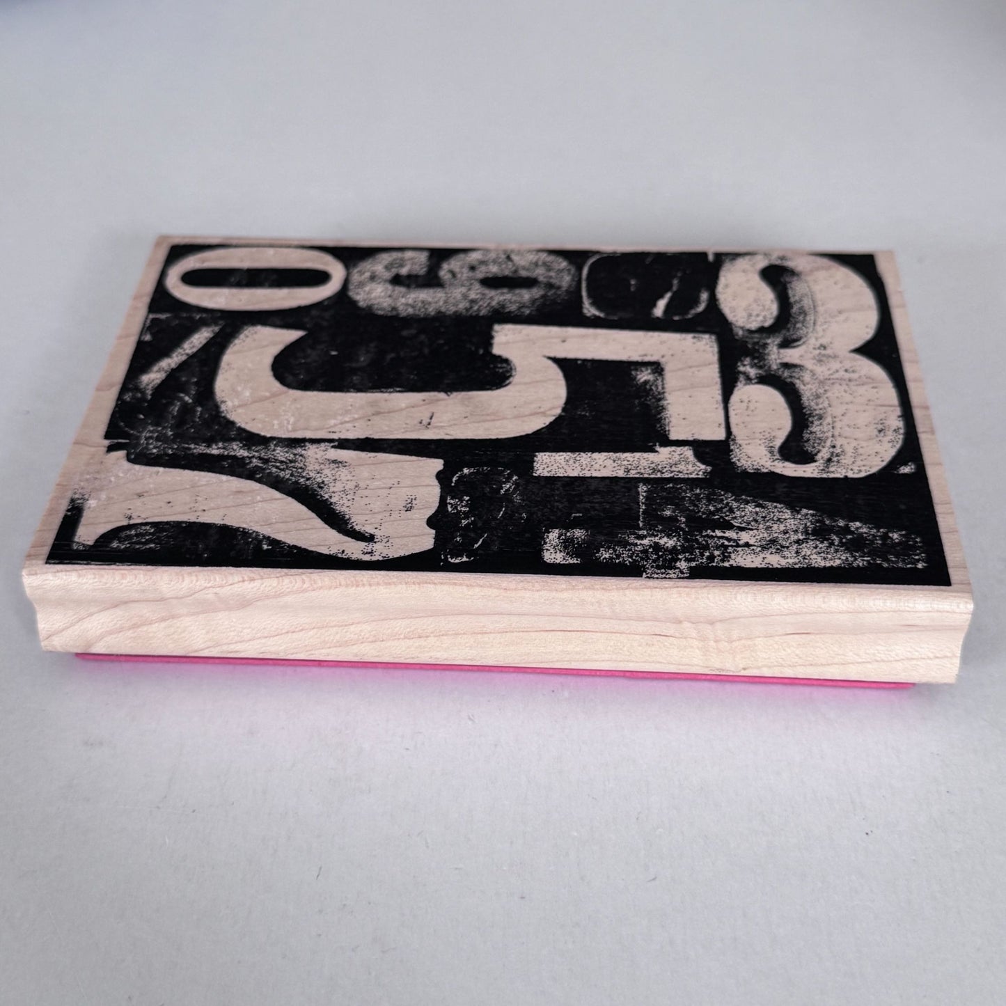 Stampers Anonymous Rubber Stamp Tim Holtz Number Collage Grunge Mixed Media Typography Background Scrapbooking