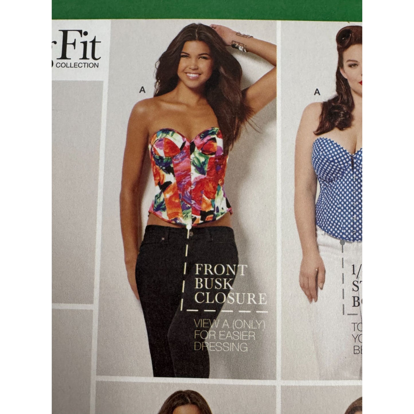Simplicity Sewing Pattern 1183 Amazing Fit Corset Front Busk Back Lacing 20W-28W