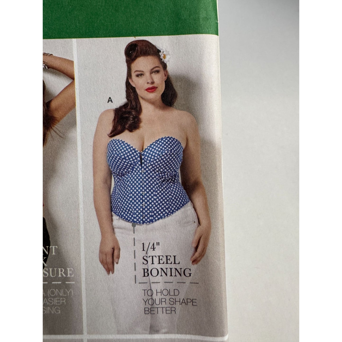 Simplicity Sewing Pattern 1183 Amazing Fit Corset Front Busk Back Lacing 20W-28W