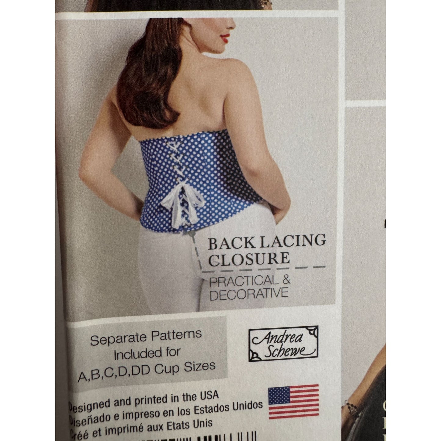 Simplicity Sewing Pattern 1183 Amazing Fit Corset Front Busk Back Lacing 20W-28W