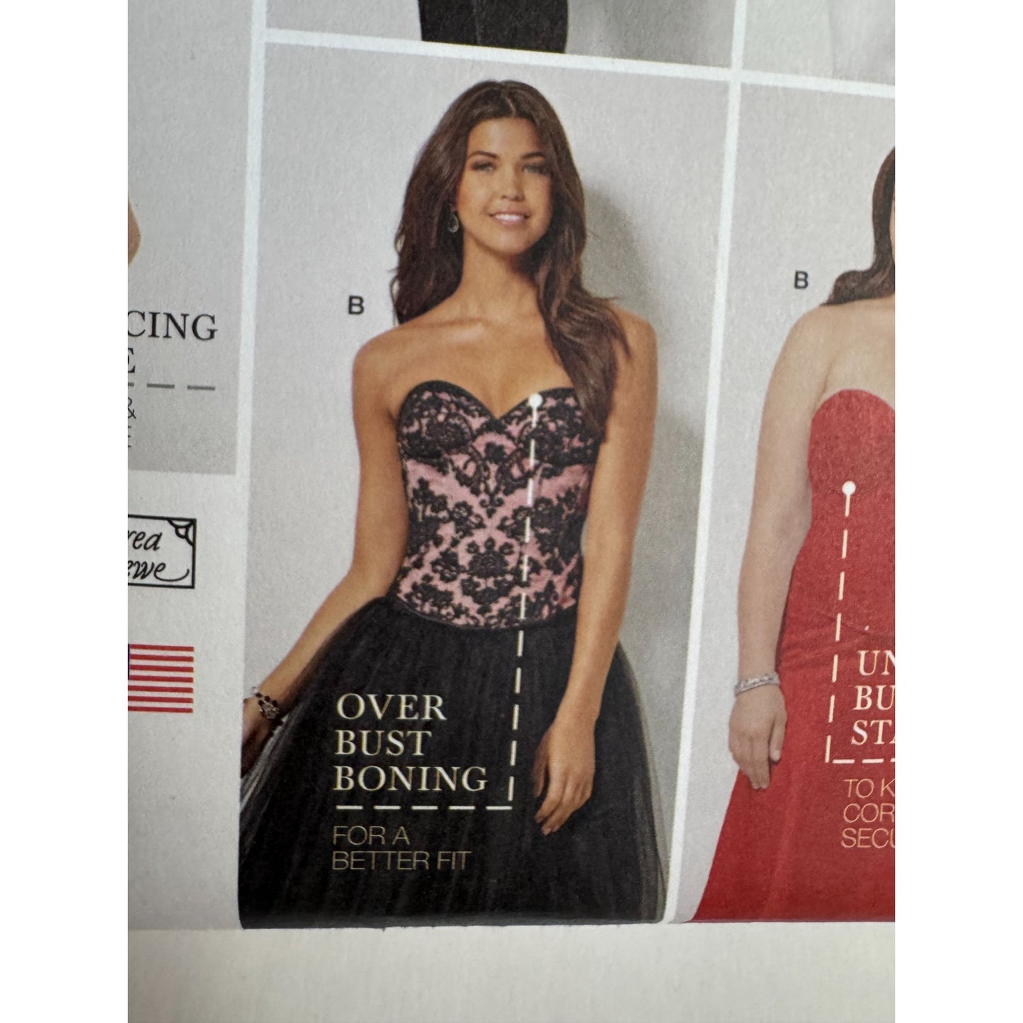 Simplicity Sewing Pattern 1183 Amazing Fit Corset Front Busk Back Lacing 20W-28W