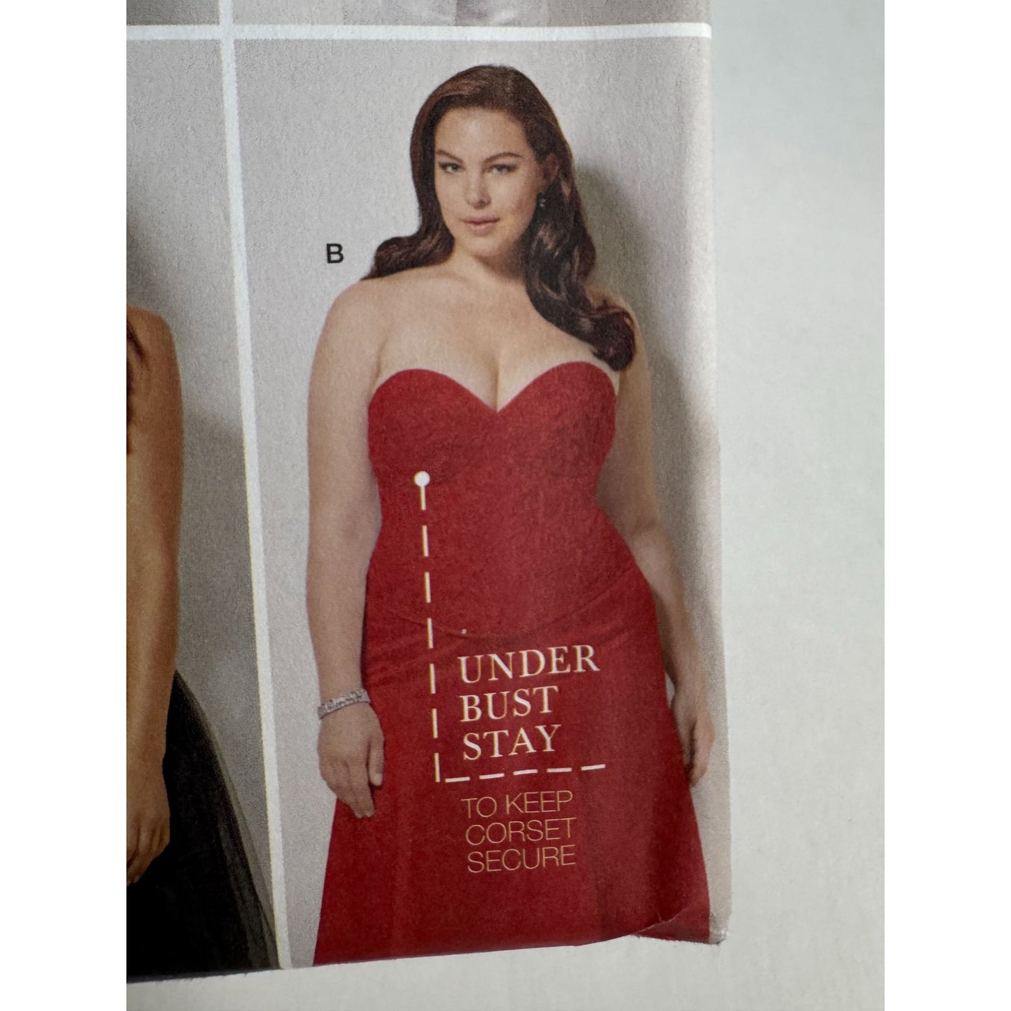 Simplicity Sewing Pattern 1183 Amazing Fit Corset Front Busk Back Lacing 20W-28W