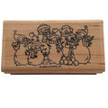 Stampin Up Rubber Stamp Christmas Snowman Family Snow Balls Holiday Card Making