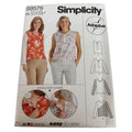 Simplicity Sewing Pattern S9579 Adaptive Top Shirt Blouse Easy Work Career 14-22