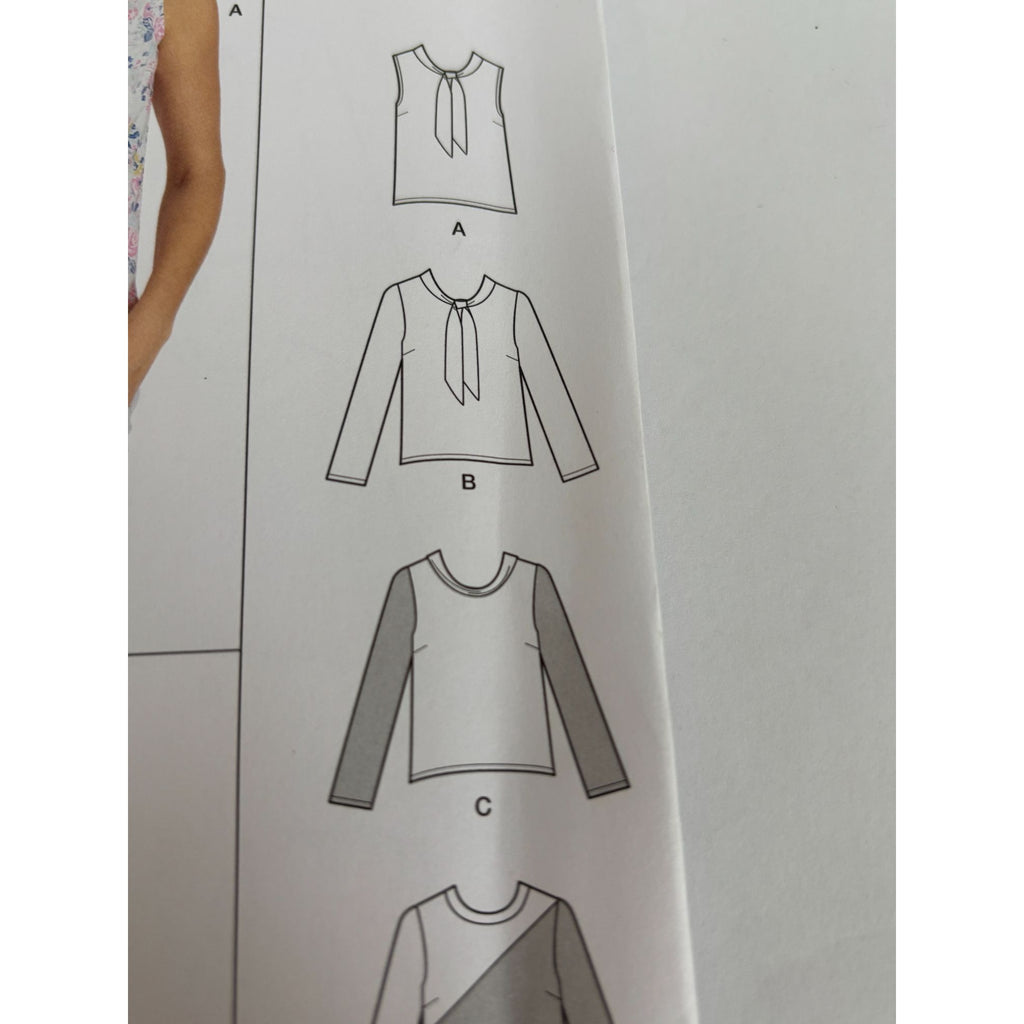 Simplicity Sewing Pattern S9579 Adaptive Top Shirt Blouse Easy Work Career 14-22
