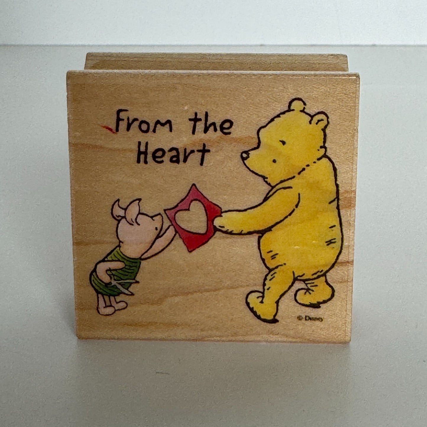 Disney Rubber Stamp Winnie The Pooh From The Heart Piglet Love All Night Media
