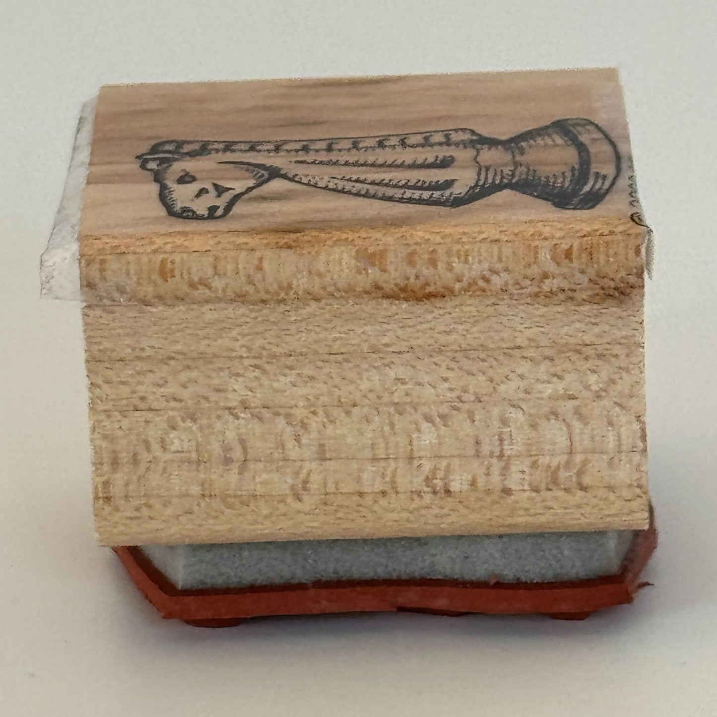 Stampin Up Rubber Stamp Chess Knight Game Piece Card Making Wood Mounted Craft