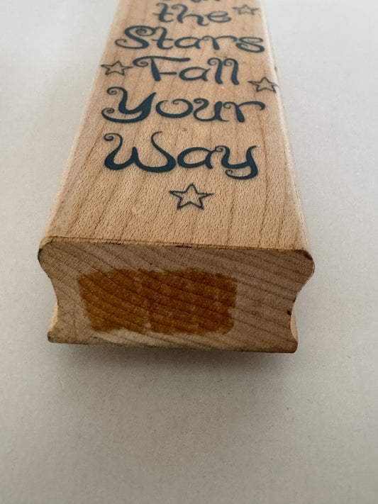 Hero Arts Rubber Stamp May All The Stars Fall Your Way Good Luck Card Making