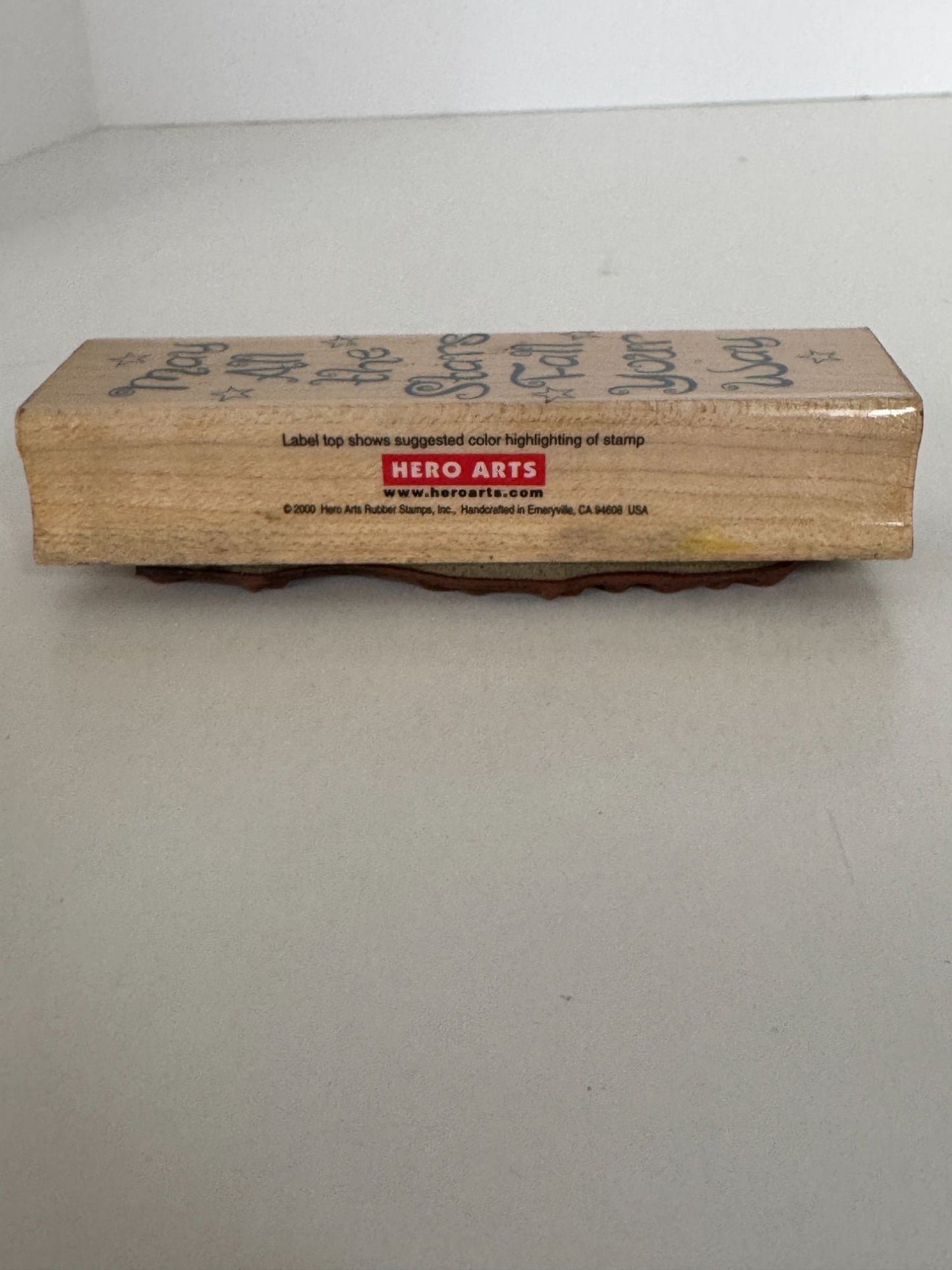 Hero Arts Rubber Stamp May All The Stars Fall Your Way Good Luck Card Making
