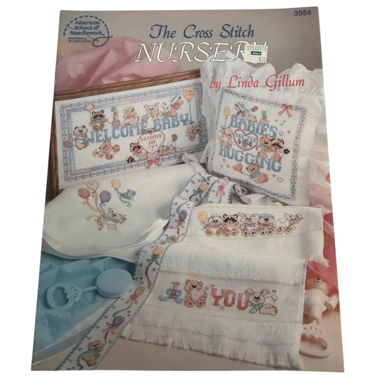American School of Needlework Cross Stitch Patterns Book Welcome Baby Nursery