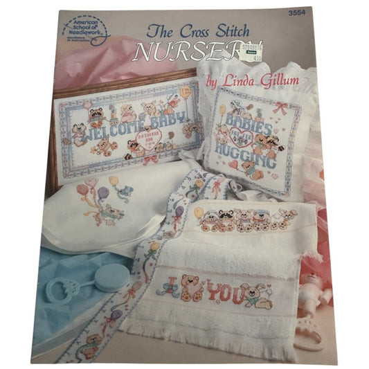 American School of Needlework Cross Stitch Patterns Book Welcome Baby Nursery