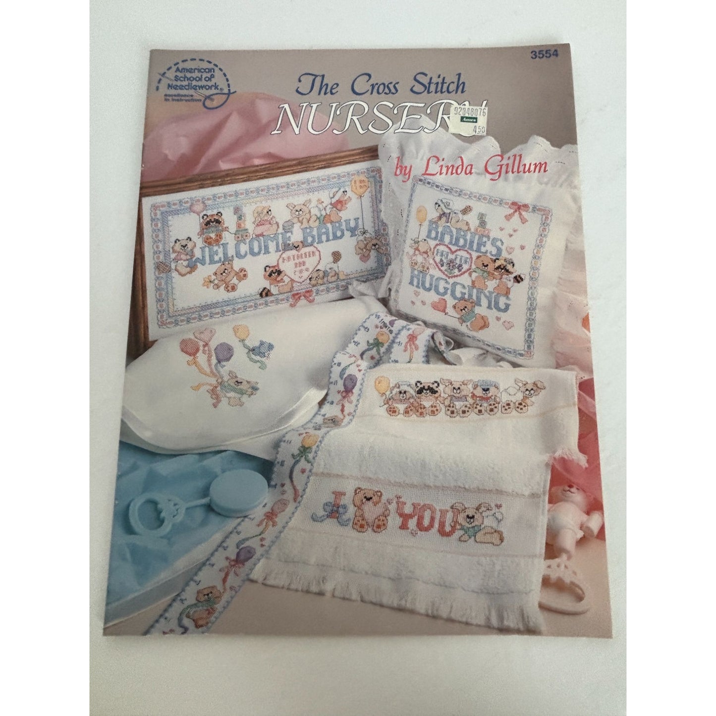 American School of Needlework Cross Stitch Patterns Book Welcome Baby Nursery