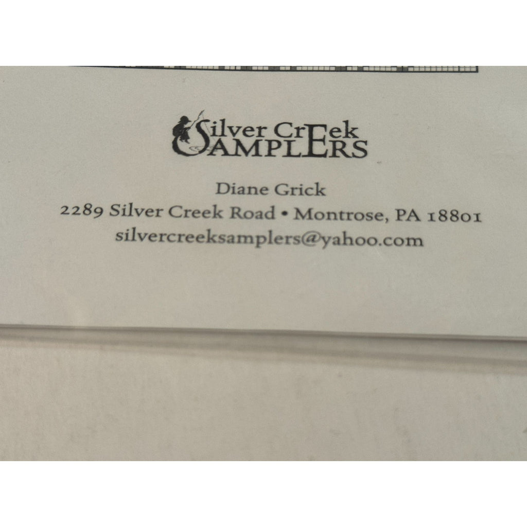 Silver Creek Samplers Counted Cross Stitch Pattern Live Within Your Harvest