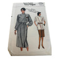 Vogue Sewing Pattern 9335 Top Skirt Dress Loose Fit 1980s Work Easy 8 10 12 UC