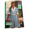 Butterick 6758 Vintage 90s Wrap Top Sewing Pattern Split Skirt Officewear 18-22 Uncut Minimalist