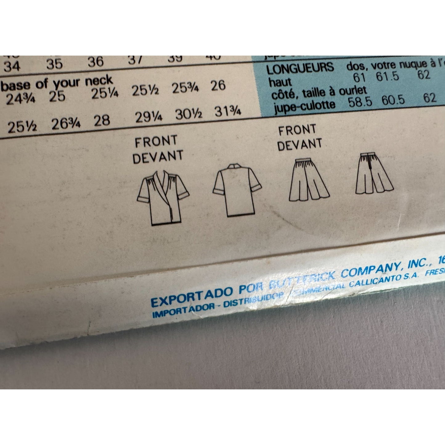 Butterick 6758 Vintage 90s Wrap Top Sewing Pattern Split Skirt Officewear 18-22 Uncut Minimalist