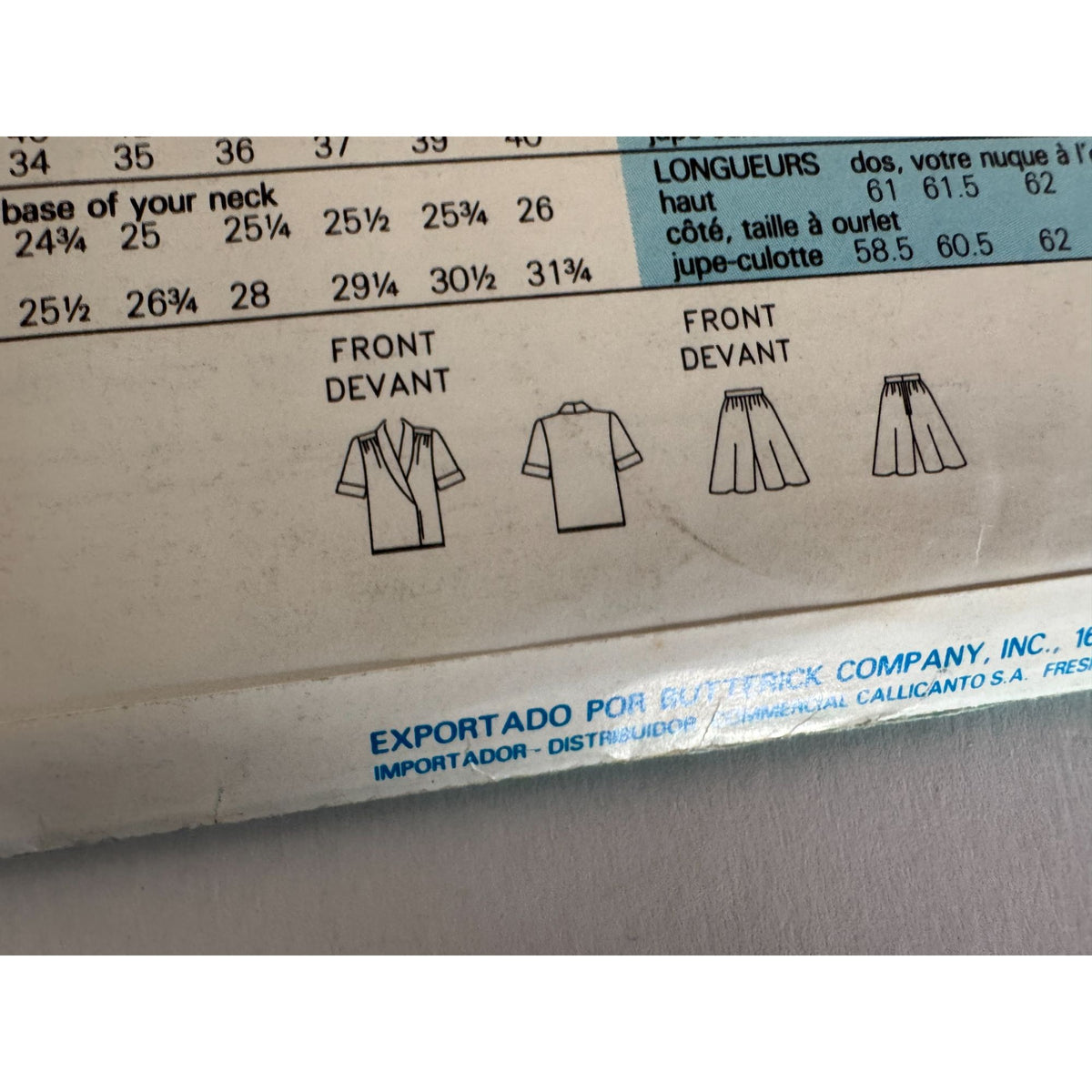 Butterick 6758 Vintage 90s Wrap Top Sewing Pattern Split Skirt Officewear 18-22 Uncut Minimalist