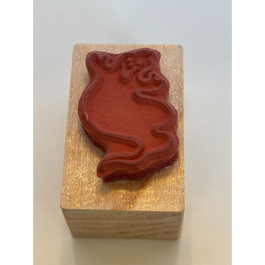 PSX Rubber Stamp Petite Ghost Cute Halloween Spooky Wood Mounted Card Making B-2141