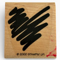 Stampin Up Rubber Stamp Scribble Heart Love Anniversary Card Making Valentines