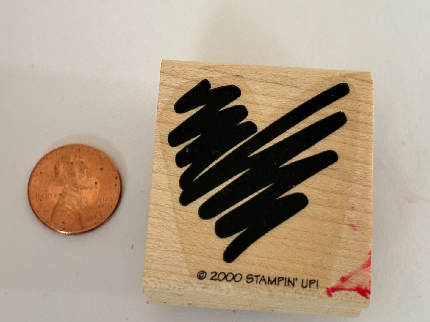 Stampin Up Rubber Stamp Scribble Heart Love Anniversary Card Making Valentines