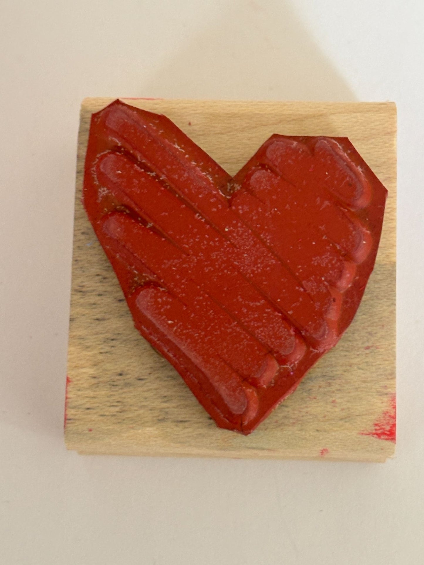 Stampin Up Rubber Stamp Scribble Heart Love Anniversary Card Making Valentines