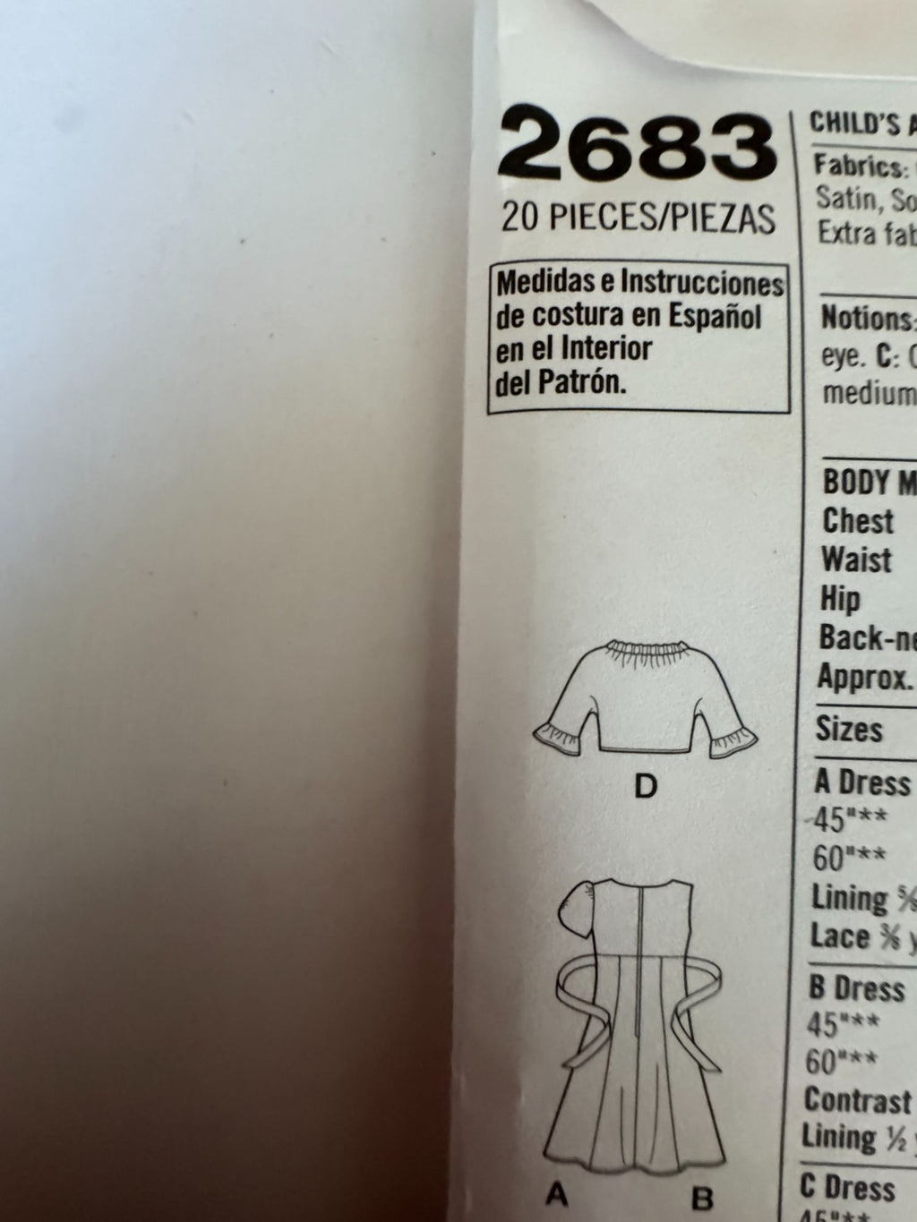 Simplicity Sewing Pattern 2683 Dress with Jacket Spring Easter Girls 7-14 Uncut
