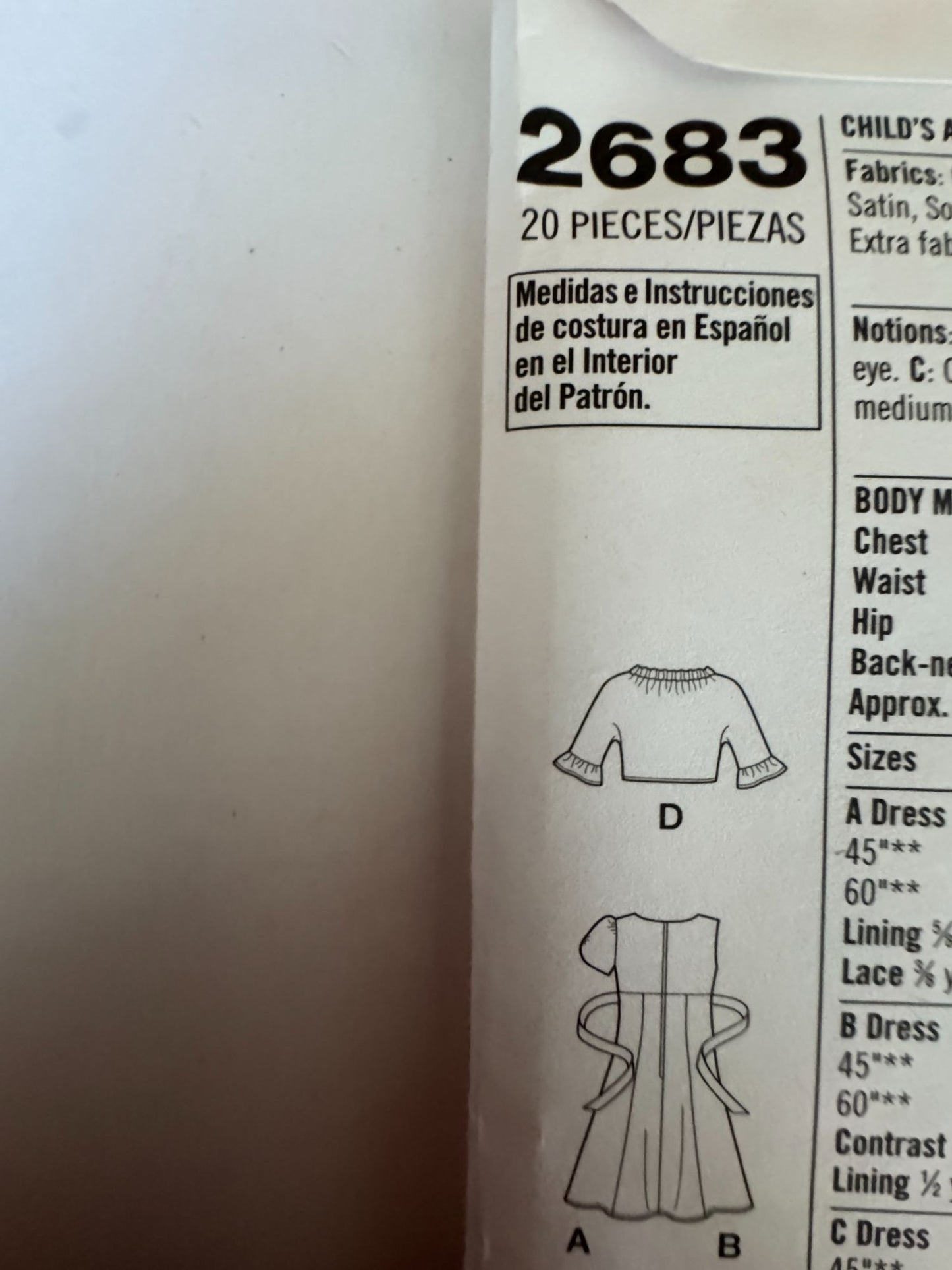 Simplicity Sewing Pattern 2683 Dress with Jacket Spring Easter Girls 7-14 Uncut