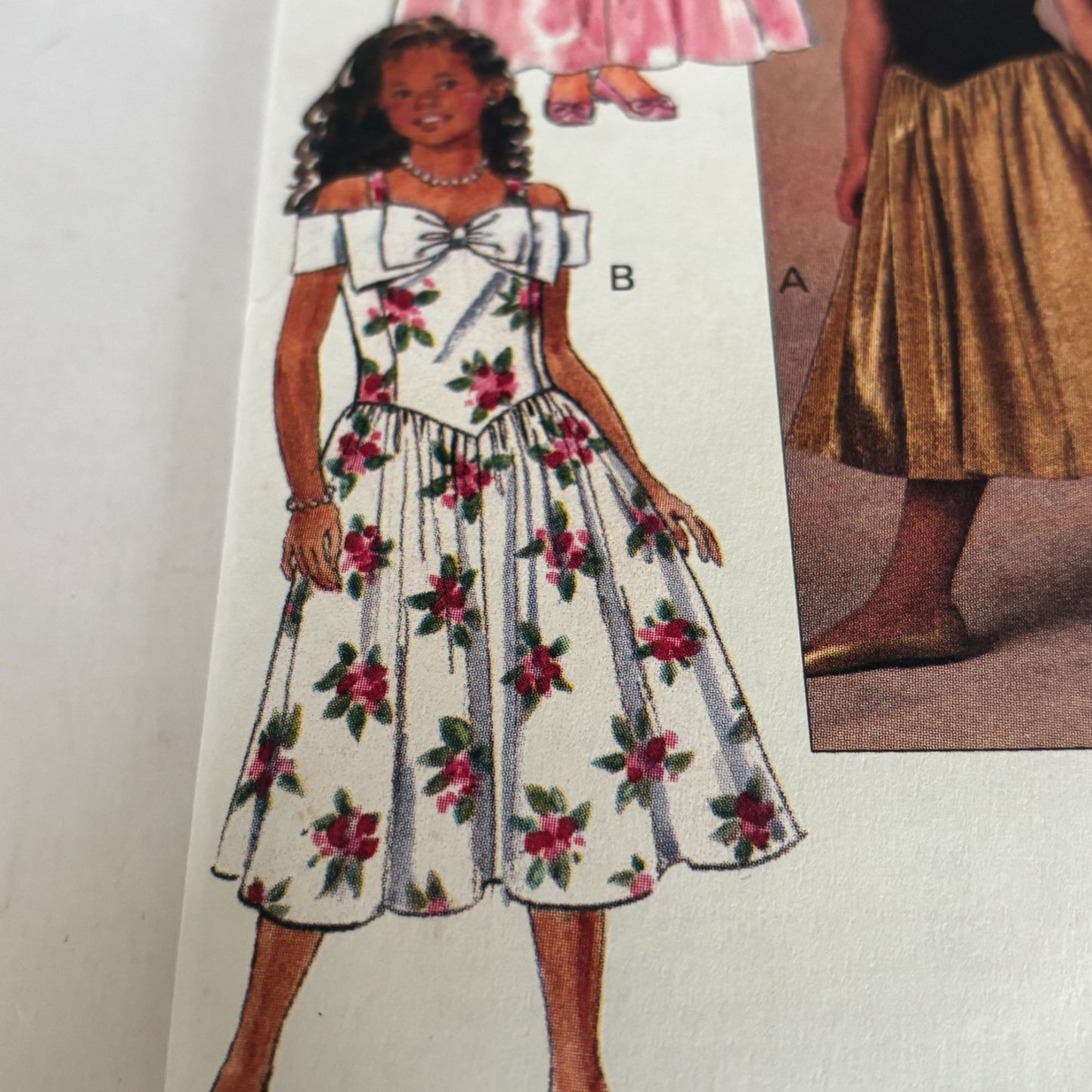 Butterick Girls Dress Sewing Pattern 6424 Formal Party Princess Bow 12 14 Uncut