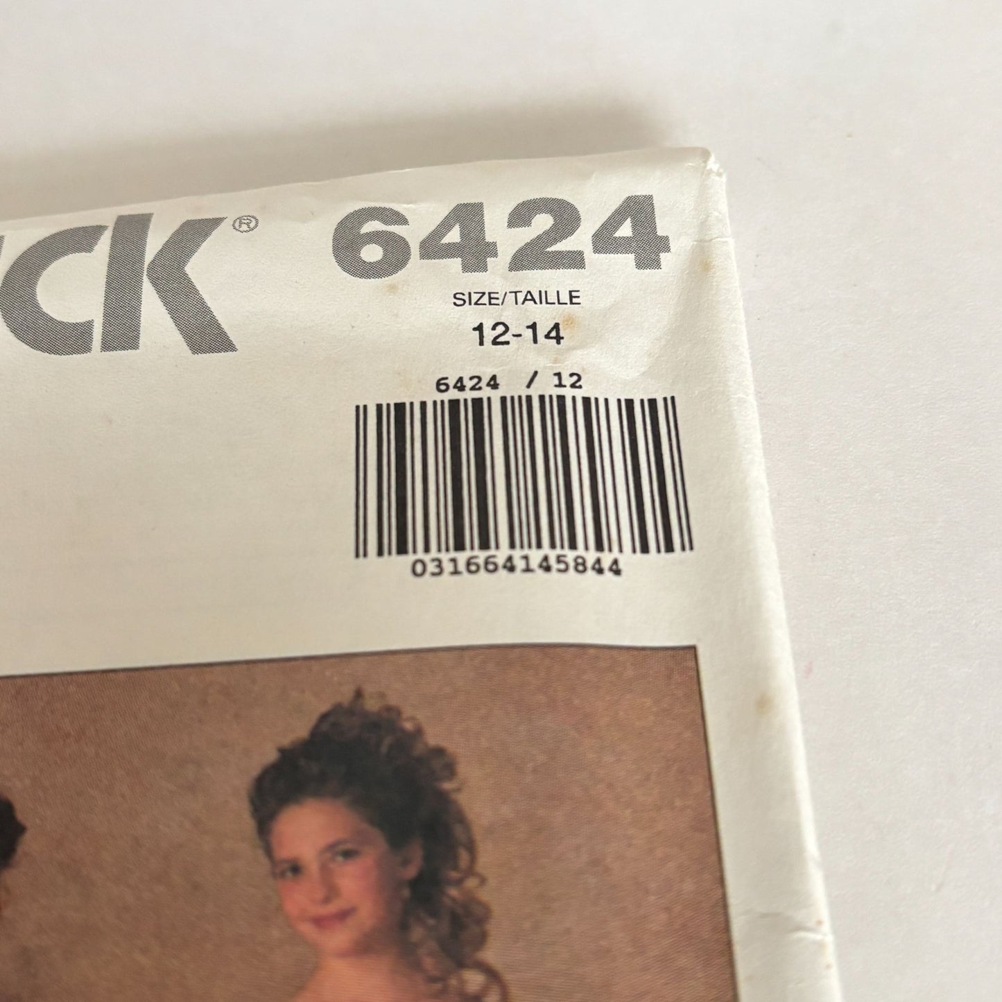 Butterick Girls Dress Sewing Pattern 6424 Formal Party Princess Bow 12 14 Uncut