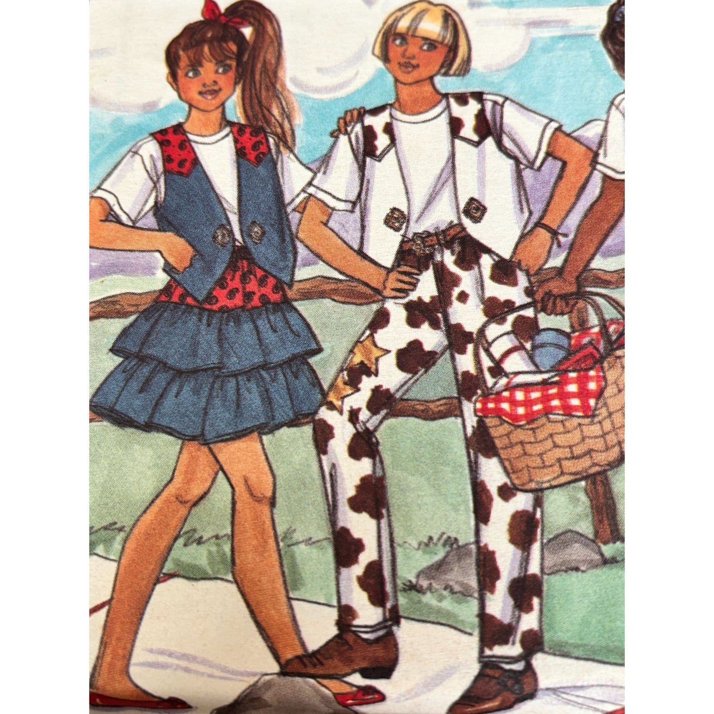 Butterick Busybodies Sewing Pattern 6720 Girls Western Outfit Cowgirl 12 14 Uncut