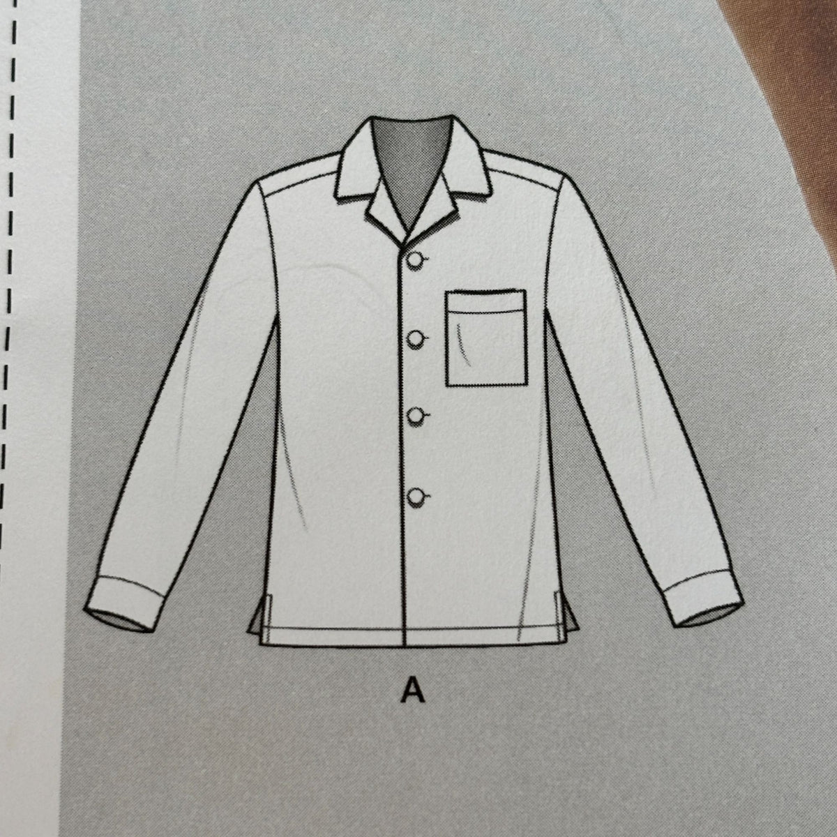 Simplicity CS9157 Mens Shirt Sewing Pattern 44-52 Open Collar Long/Short Sleeves Contrast Variation