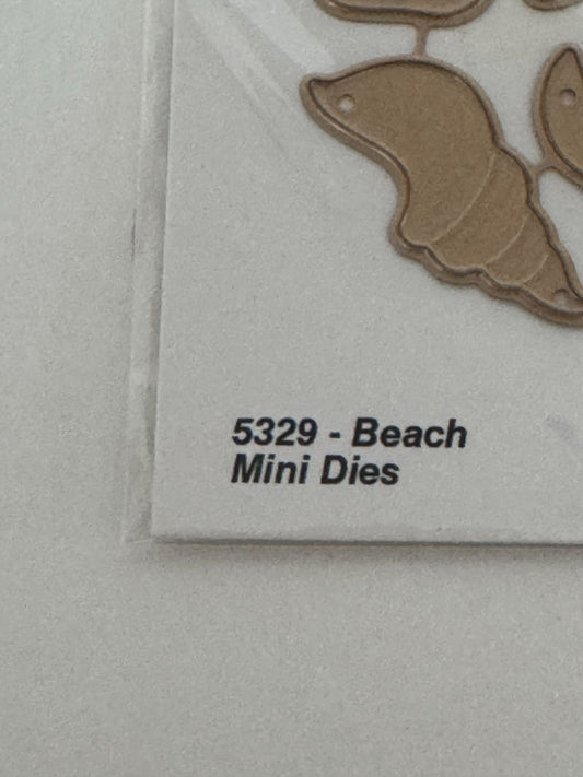 Art Impressions Mini Dies Beach Set Crab Starfish Conch Shell Carbon Steel 5329