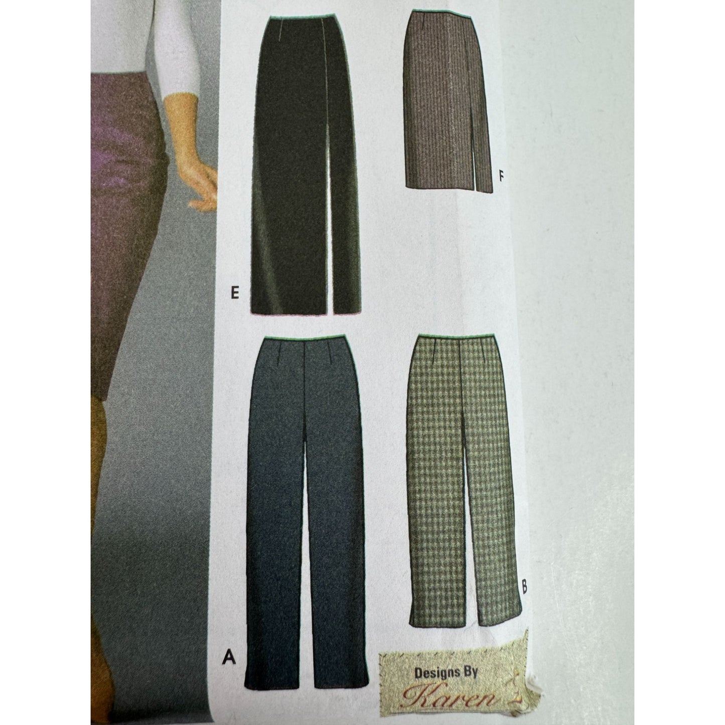 Simplicity Sewing Pattern 5259 Slim Pants Skirts Work Career Easy UC 8 10 12 14