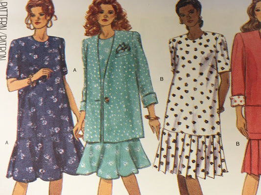 Butterick Sewing Pattern 6599 Maternity Work Dress Jacket Easy 6 8 10 12 Uncut