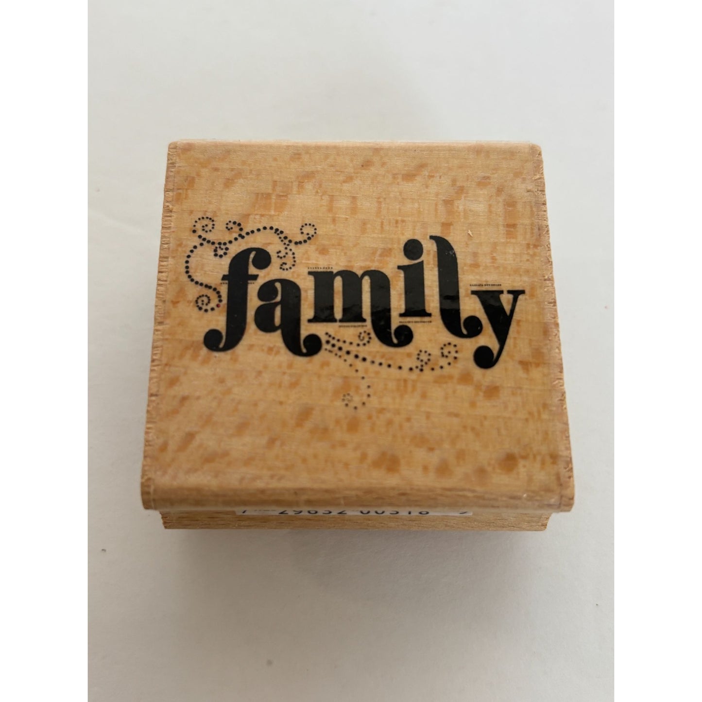 Hampton Art Rubber Stamp Family Tree Word Card Making Paper Crafting Wood Mount