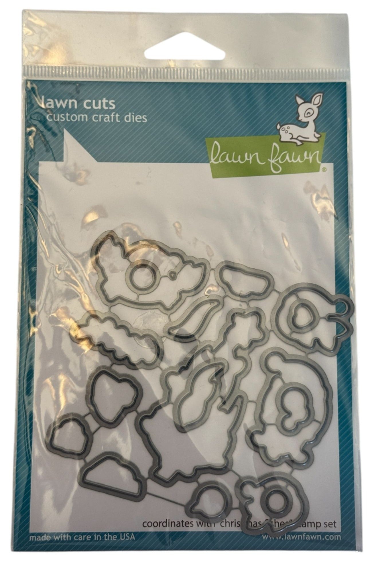 Lawn Fawn Custom Craft Dies Cuts Christmas Fishes Card Making Crab Jelly Fish