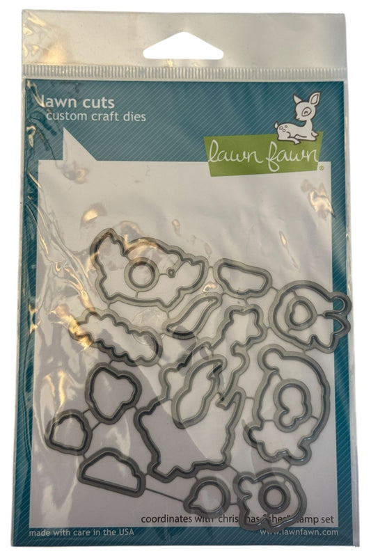 Lawn Fawn Custom Craft Dies Cuts Christmas Fishes Card Making Crab Jelly Fish