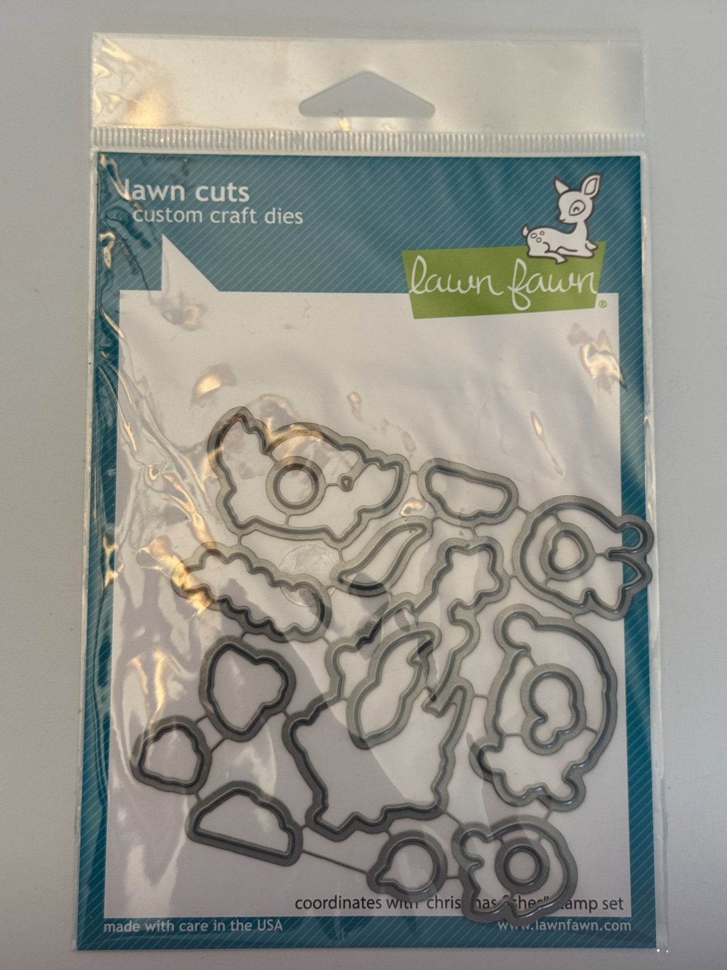 Lawn Fawn Custom Craft Dies Cuts Christmas Fishes Card Making Crab Jelly Fish